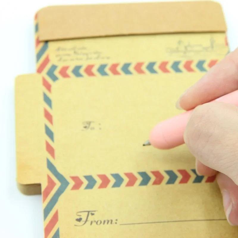 45 Sheets/set Retro Vintage Kraft Paper Envelopes Mini Cute Kawaii Cartoon Stationery Post Letter Envelope Gifts