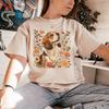 Beagle Dog Shirt Beagle Shirt Cute Beagle Gifts Dog Mom Shirt Floral Dog Tshirt Dog Lover Gift Dog Mama Cottage Core Clothes Botanical Shirt