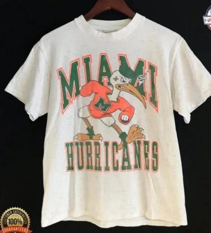 Miami Hurricanes Shirt University Of Miami Vintage T Shirt S