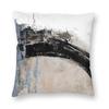 Neutral Abstract Pillowcase Polyester Linen Velvet Printed Zip Decorative Throw Pillow Case Car Cushion Case