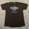 Maglietta Vintage Hard-Rock Cafe Chicago Anni '90 Taglia L 21x29 Nera