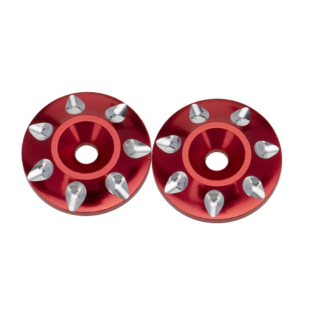 

2 Pieces RC Rear Wing Buttons Washer Multi-functional Tail Protection Spacer Tail Gaskets Replacement for 1/10 Off-road Car