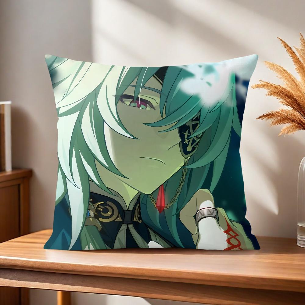 

Comfortable soft Pillow Case for Sofa Rail Game Living Room Home office Star H-Honkai Decor and Protective Covers 30x30CM(12x12in)