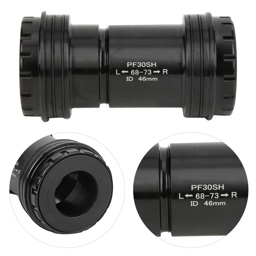 PF30 Alloy Bike Integrated Thread Screw In Locking Bottom Bracket 46MM for Crankset Bicycle Accessory