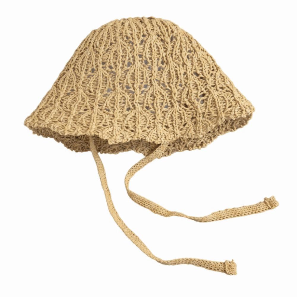 

Foldable Design Sun Hat Solid Color Beach Panama Cap Women Bucket Hat Summer Season Female Use