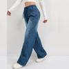 Women's Trousers Large Size Stretch Jeans Loose Semi-Elastic Pants