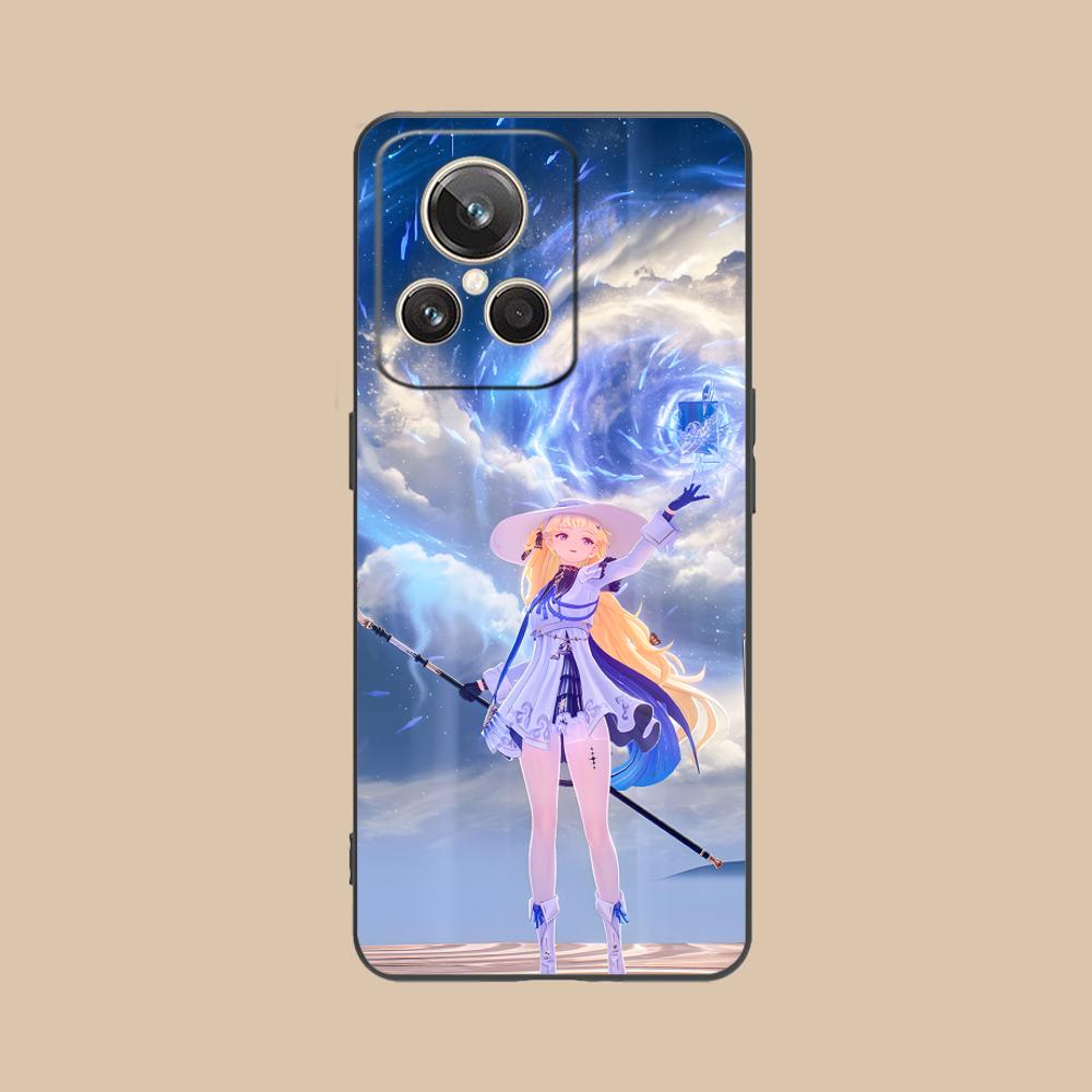 Wuthering Waves Phoebe Handyhülle für Realme 15 14 13 12 11 10 9 Pro Plus T i Lite 5G Bunte Druckabdeckung Smartphone Luxus