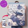 Shark Airplane Tin Poster Customized Wall Art Retro Vintage Metal Signs for Fans Room Home Decoration Gaming Desk Decor House