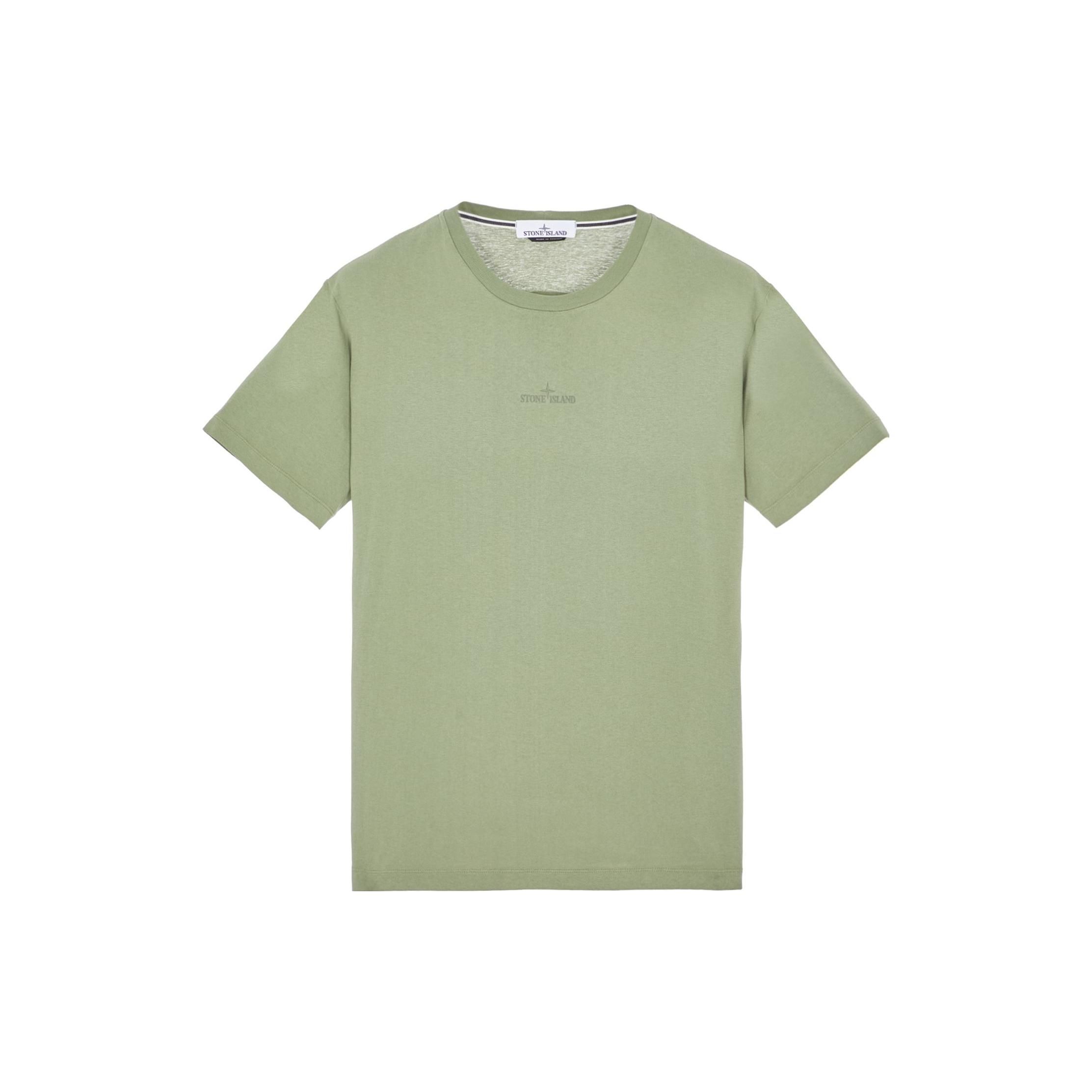 

Stone Island Ss23 Letter Print Crew Neck Short Sleeve T-Shirt Men Tops Gray-Green 78152NS94-V0055 S
