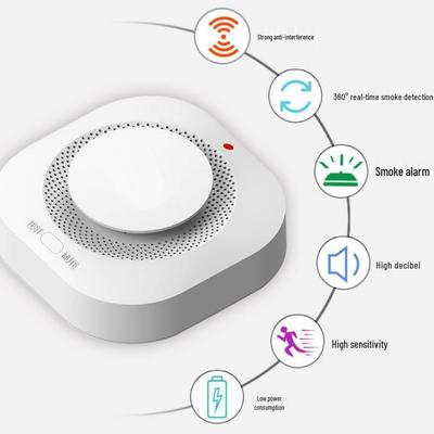 9V Wireless Smoke Detector for Home or Commercial Use