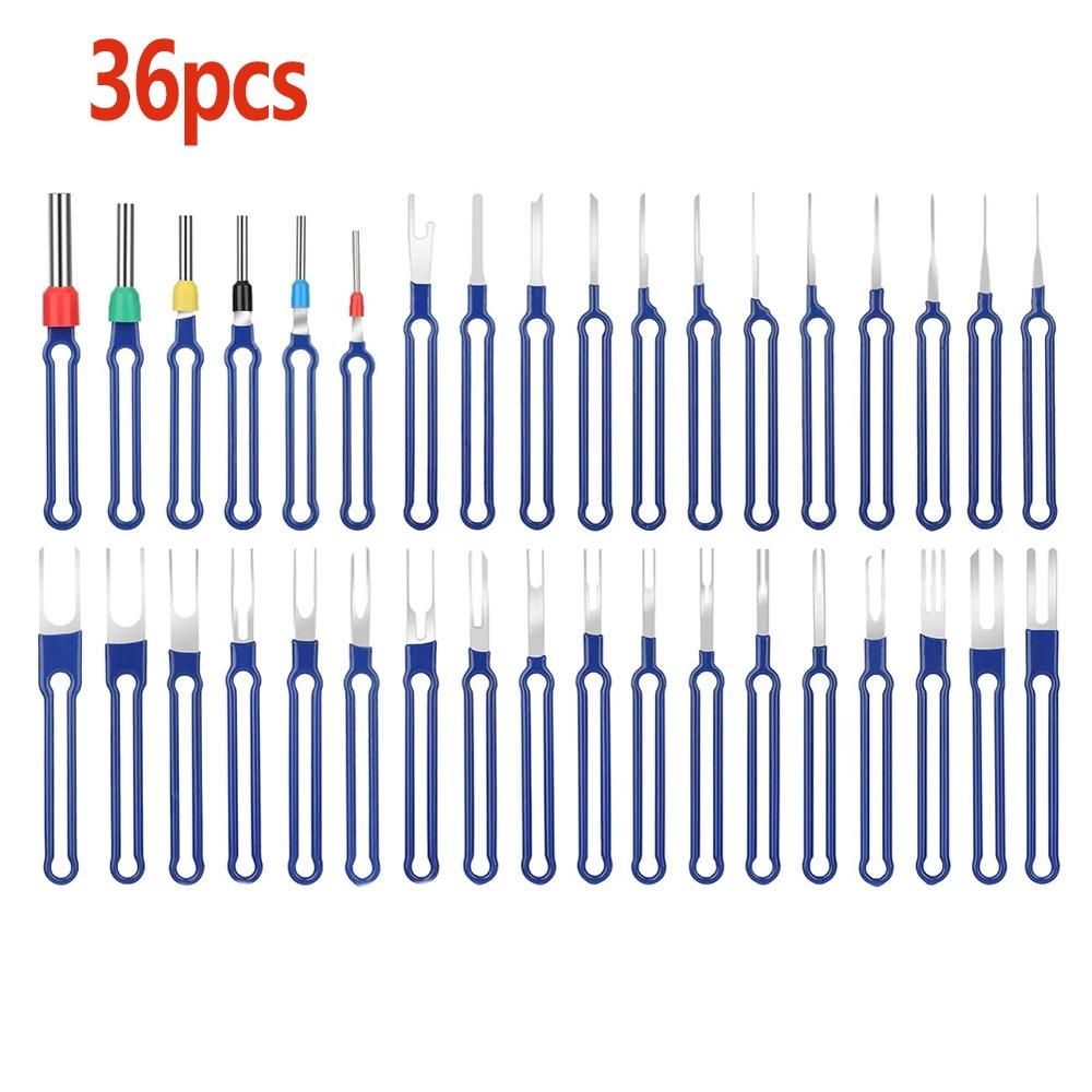 18/36 Pcs Professional Car Terminal Removal Tool Kit Electrical Connector Pin Removal Automotive Repair Tools