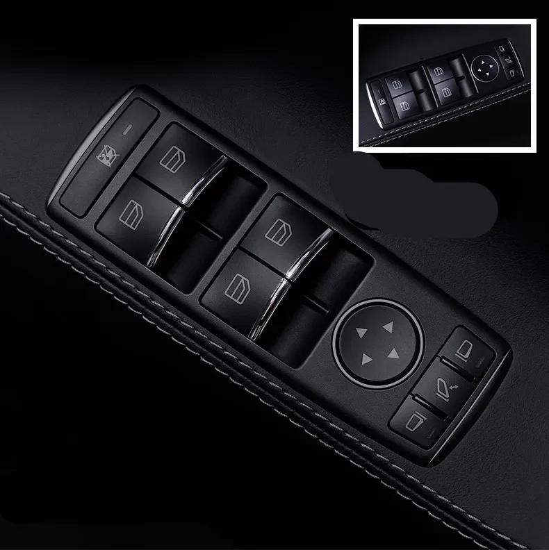 Tür Fensterheber Tasten Aufkleber ABS Chrom Zierleisten Abdeckung Zubehör Autostyling für Tesla Model S Model X Autozubehör