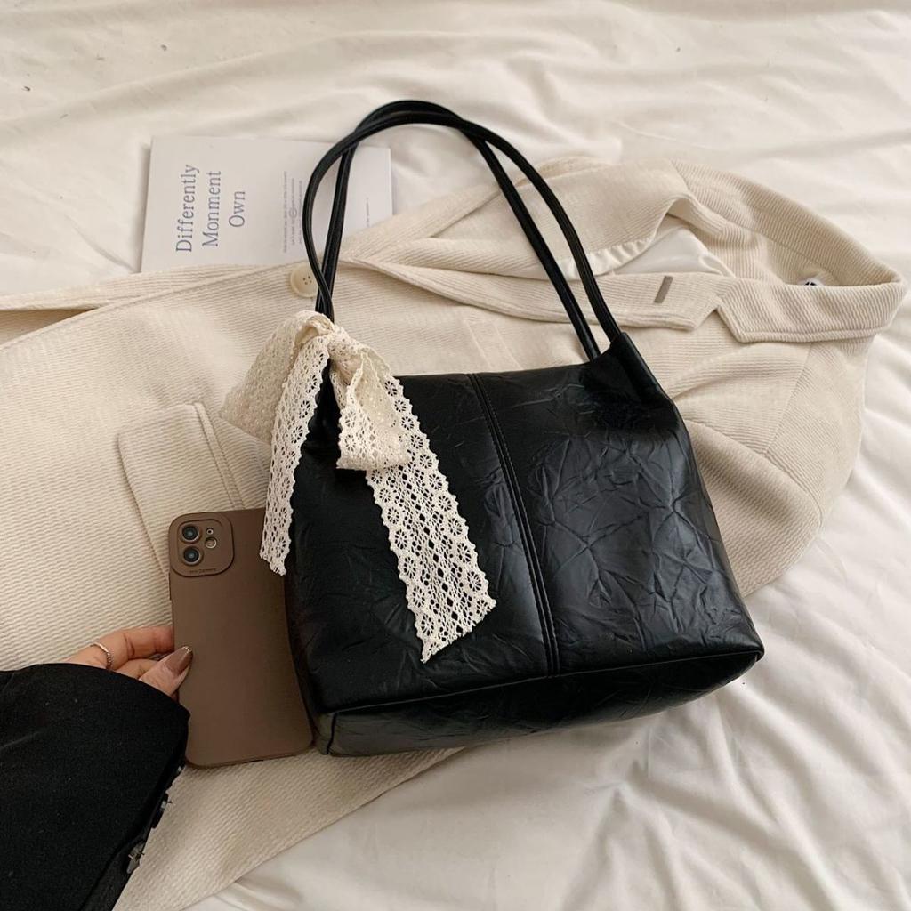 Nischen Silber Achseltasche für Damen Koreanische Bucket Tote High-End Schultertasche mit hoher Erscheinungswert