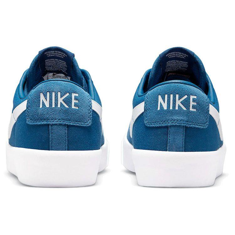 Nike Zoom Blazer Low Pro GT SB Court Blue Unisex-Sneaker, Gummi-Hellbraun, Weiß DC7695-401