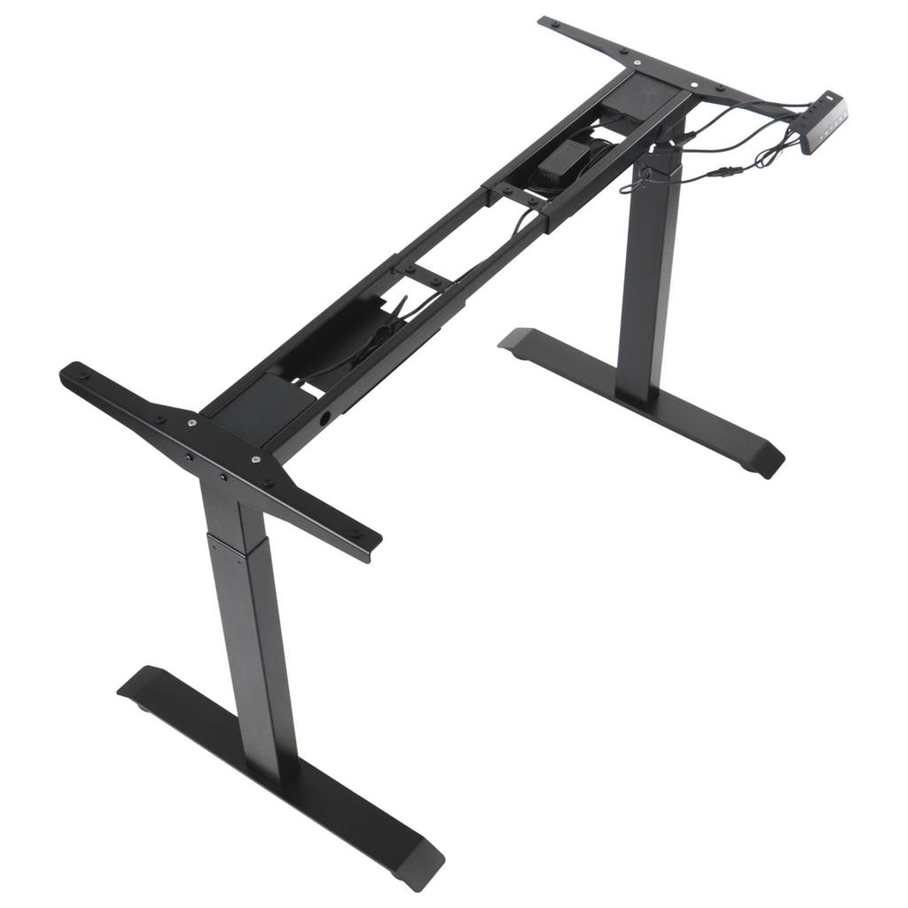 Two-engine Metal Desk (table) Frame with Electric Height Adjustment, Electric PRATO 04-2T/B BLACK