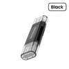 4 In 1 USB 2.0 Card Reade, Type-C & USB-A Dual Connector SD TF Memory Card Reader, Portable Micro SD/SD Card Adapter for Laptop, Android Phone, Camera