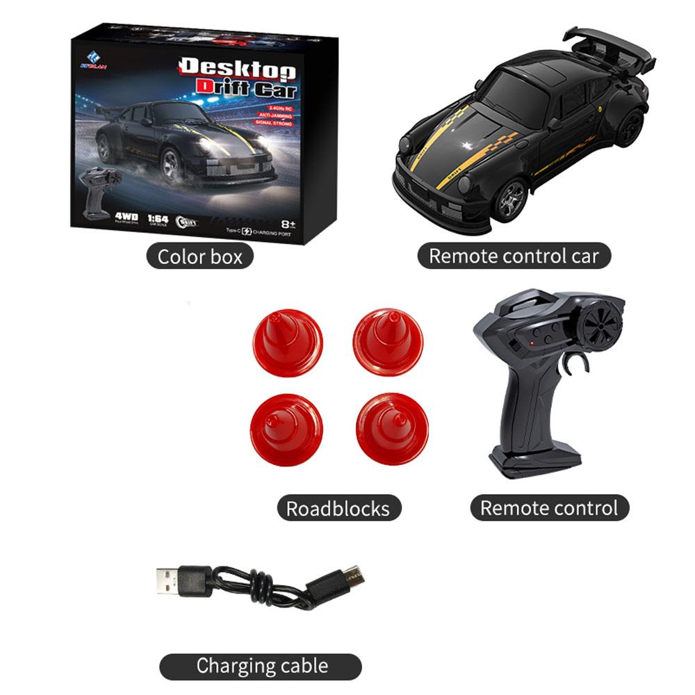 1/64 Mini Rc Cars Remote Control Drift Car High Speed 2.4G Desktop Radio Controlled Mini Racing Vehicle Toy Models for Boy Kids