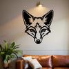 Laser Cut Metal Fox Wall Art Modern Rustic Decor Home Office Cabin Gift
