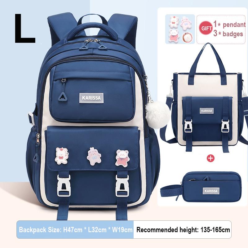 Seturi de 3 bucăți rucsac pentru copii pentru fete cadou Genți de școală de capacitate mare Rucsac pentru școala primară geantă
