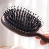 Golden Sandalwood Natural Bristle Hair & Scalp Massage Cushion Comb for Women