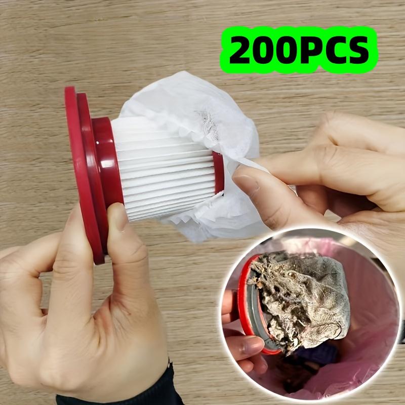 Упаковка из 200 штук мешков-фильтров для пылесоса, Одноразовые, из нетканого материала, Универсальный фильтр для пылесоса, Не стирающийся, Пылезащитный, Универсальный набор фильтров,