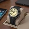 JYL Men's Watch Simple Quartz Daily Wear Leather Strap