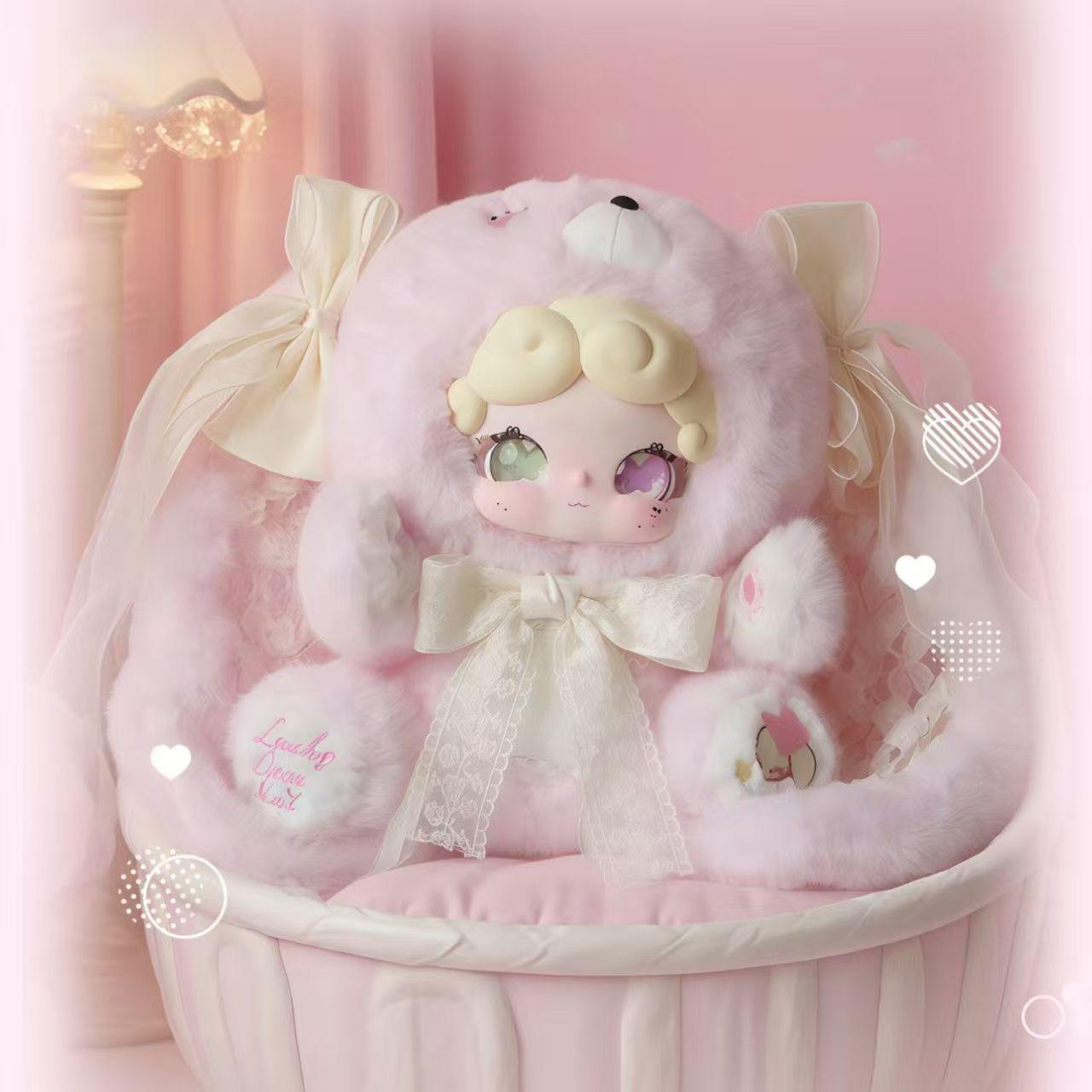 LuckyDeerNai Goodnight Little Rabbit Plush Blind Box - 600-Piece Sweet Tea Series Doll Figurine. Single price (1 piece, 24 pieces per box)