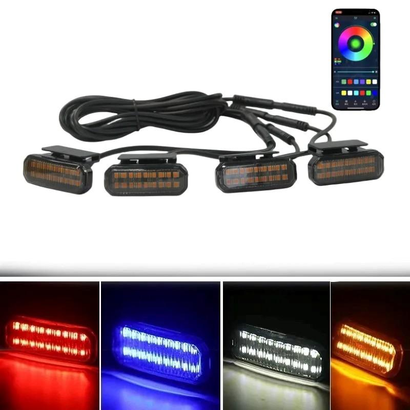 FOR HAVAL H9 LED Front Grille Light  Car Daytime Running Light Wheel Eyebrow Lamp For Pickup Offroad 12V Light for car grille