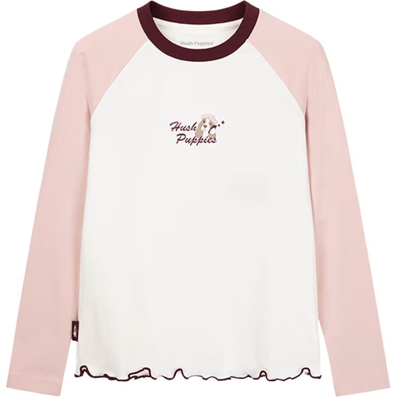 Hush Puppies Girls' Raglan Sleeve Base Layer T-Shirt