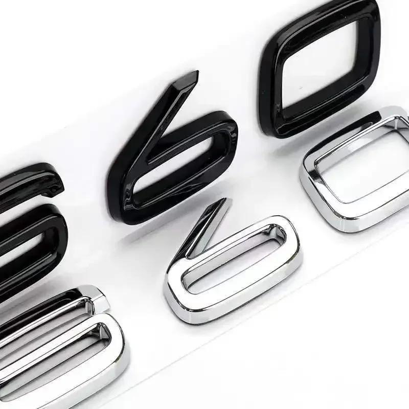 3D ABS Rear Trunk Tailgate Emblem Badge Stickers For Volvo C30 V40 V60 V90 S40 S60 S80 S90 S80L XC40 XC60 XC90 AWD T4 T5 T6 T8