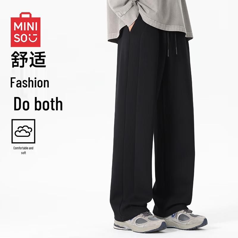 MINISO Men s Heavyweight Straight-Leg Sweatpants L