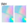 Selbstklebendes Laminierpapier 2 Stück Holografische Folie, mit schillerndem Regenbogeneffekt, Wasserdicht, Professionelle Zubehörteile für Karten, Kratzfest