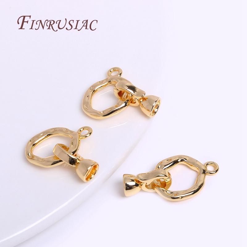 Trendy Pearl Clasp Connector For Bracelet Necklace Making,18K Gold Plated Pearl Clasp Fastener DIY Jewelry Making Accessories