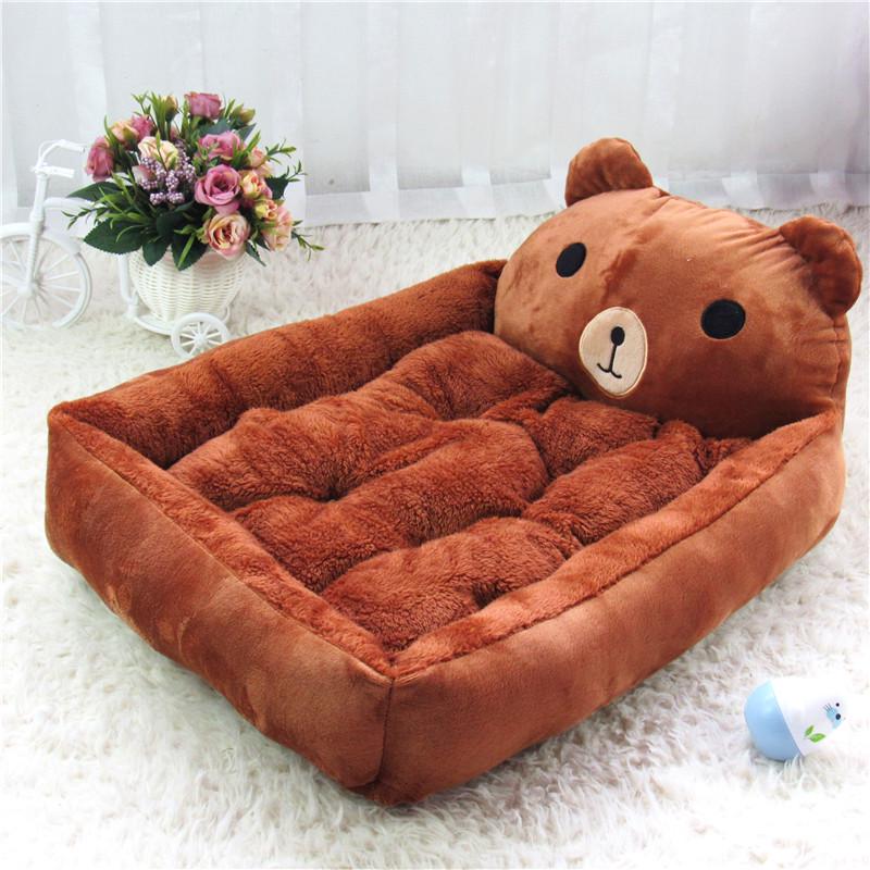 Removable and Washable Teddy Cartoon Pet Nest Pet Supplies Large Dog Gold Fur Dog Bed Dog Mat Loose and Comfortable Touch Pet Supplies Comfortable Mat
