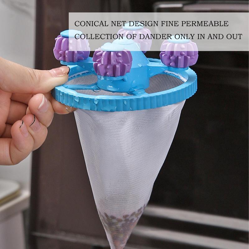3Pcs/set floating hair filtering mesh removal reusable laundry hair catcher filter ball  dog and cat hair lint collector