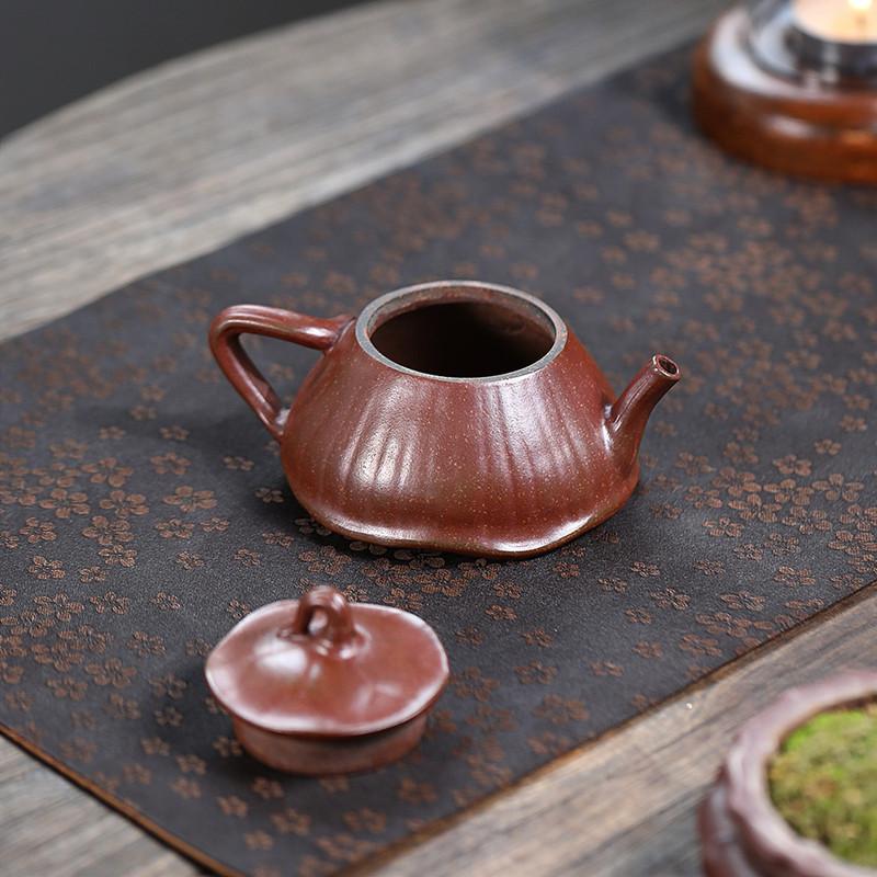 140ml Yixing Handmade Purple Clay Teapot Lotus Shape Zisha Tea Pot Beauty Tea Infuser Kettle Chinese Tea Set Accessories Teaware