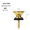 Classical Folk Guitar Metal Tailpiece with Anti-Drop, Anti-Slip Wooden Strap Button.