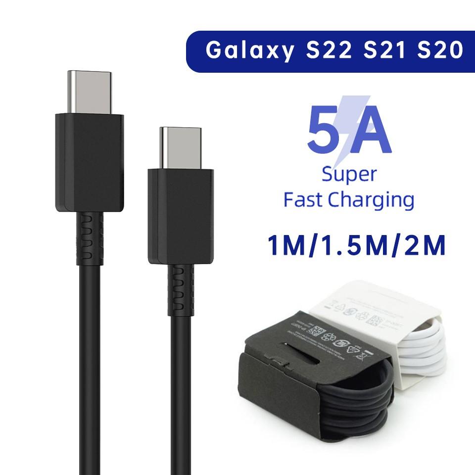 NNBILI 1-2PCS PD45W Quick Cable For Samsung Galaxy S20 S22 S23 Ultra Note 10 20 A53 54 Super Fast Charging USB Type C Data Cable