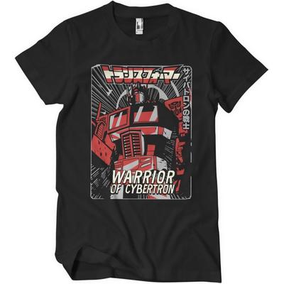 Transformers Officially Licensed Warrior of Cybertron Mens T-Shirt (Black), Large