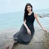 Elegant French Style Sleeveless Little Black Dress