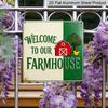 2D Flat - 1pc, Outdoor Plaque & Wall Decor, Welcome To Our Cottage Sign, Kitchen Wall Art, Living Room Decoration, Rustic Barn Display, Country Farm