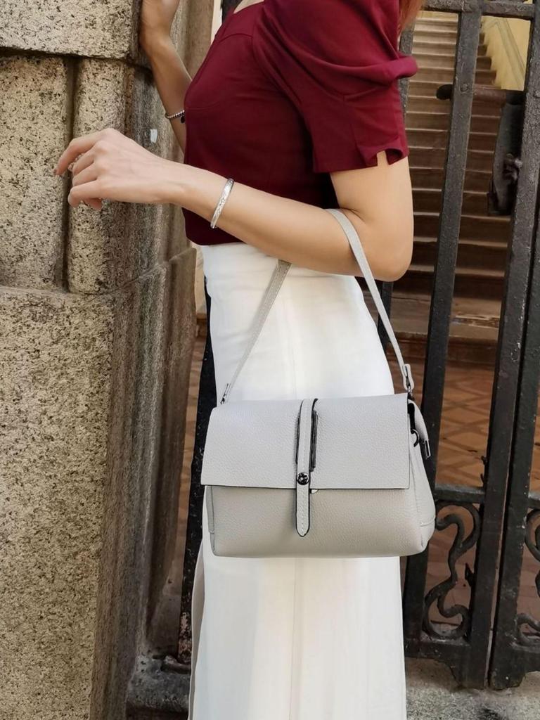 Sac à Bandoulière en Cuir Véritable Style Coréen pour Femme - Sac Décontracté en Cuir de Vache Grande Capacité