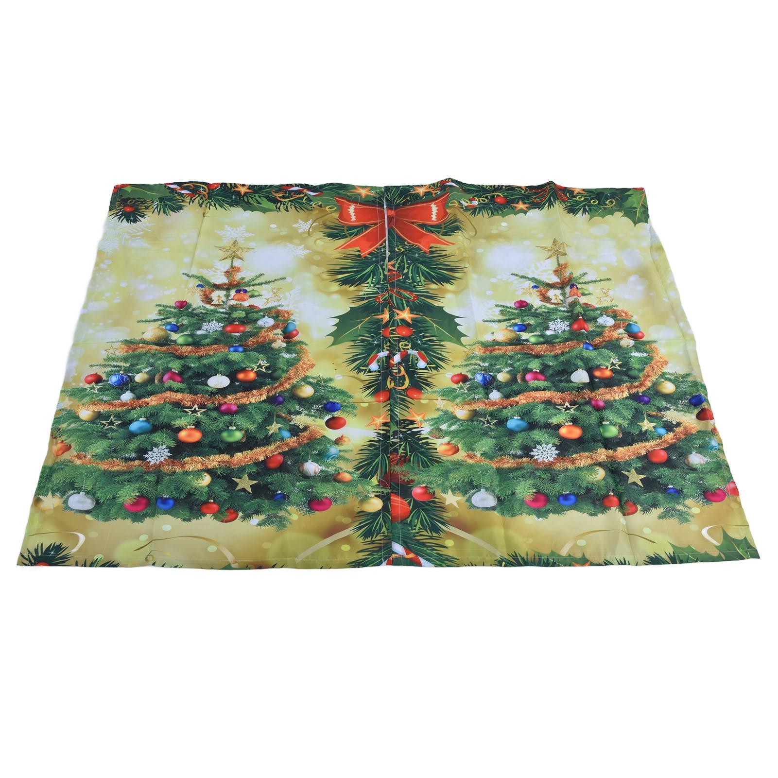 

Blackout Curtains 3D Printing Waterproof Fashionable Decorative Cloth Christmas Curtain for Porch Bedroom150x166cm
