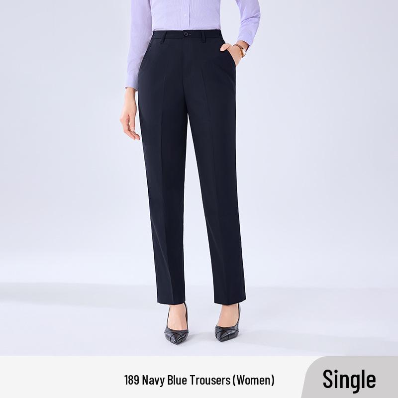 Non-Iron Professional Slim Straight Leg Grey Suit Pants for Men & Women – Ideal Formal Workwear for Commuting