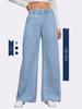 Retro Luźne Jeansy Damskie 2025: Luźne proste szerokie casualowe długie spodnie