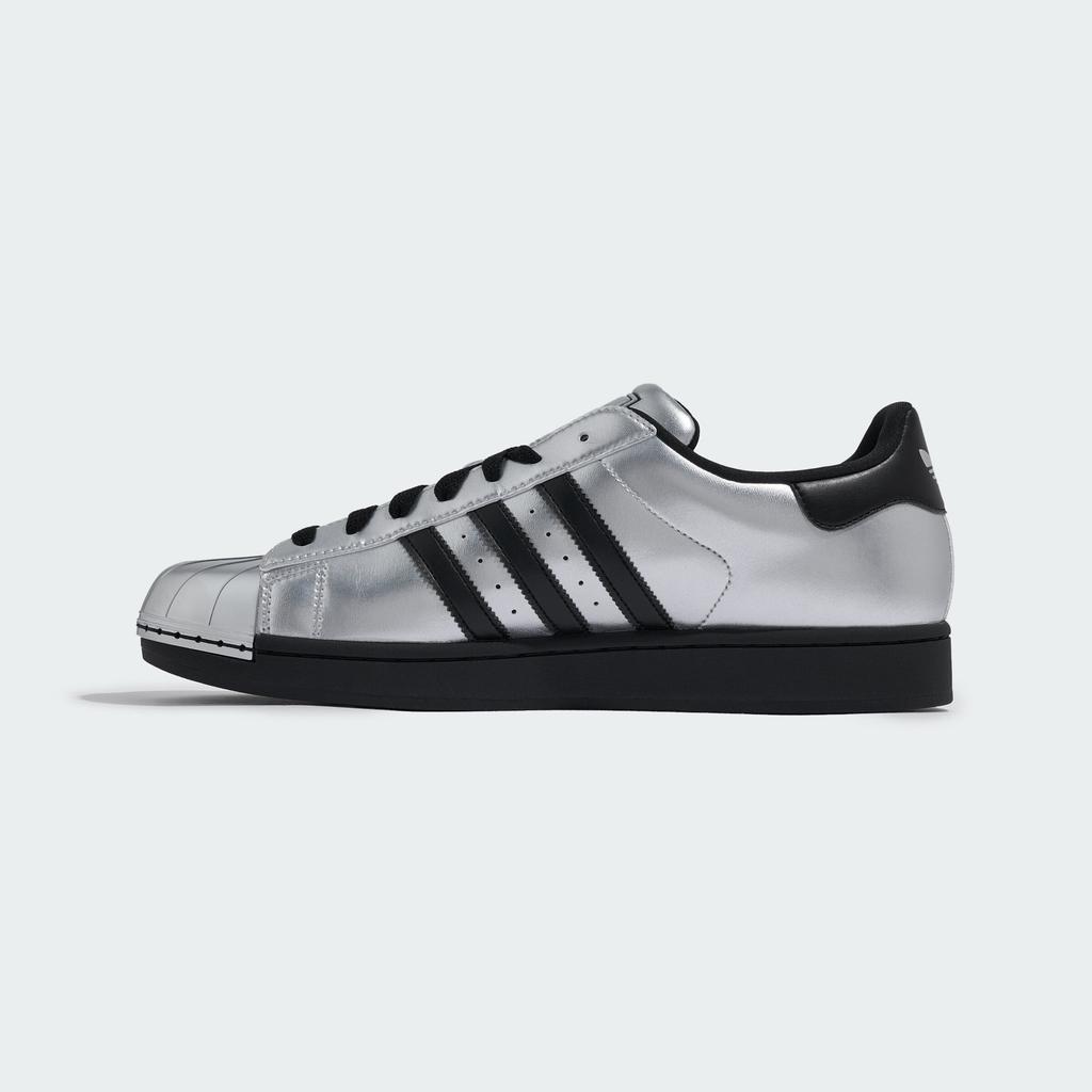 adidas Superstar II Metalická stříbrná Černá Stříbrná špička