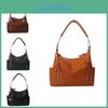 Stylish Vintage Pu Tote Bag For Women Large Capacity Shoulder Handbag With Zipper