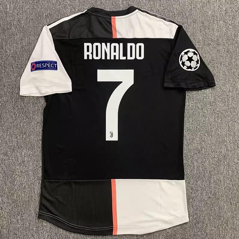 Vintage 1920 Juventus Jersey Home Serie A Champions League No. 7 Long Short-Sleeved Set Football Jersey Fans