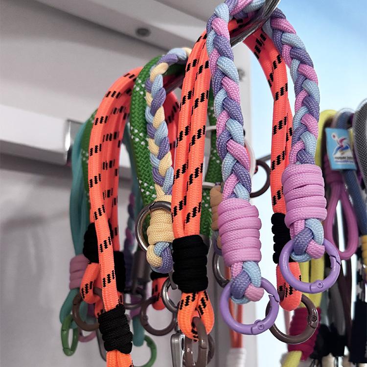 Mobile Phone Lanyard Braided Rope Wrist Strap Anti-loss Bracelet Telephone Hanging Keychain 0.6*15.5CM