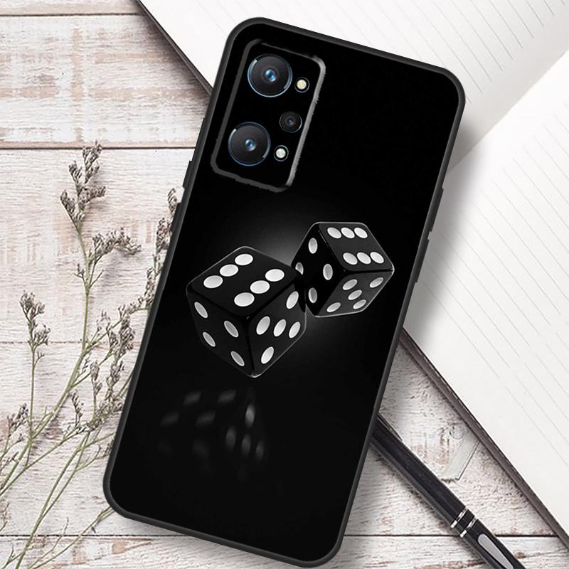 Dices Poker Casino For Realme C75 C67 C61 C55 C53 C51 C21Y C25S GT 7 5 6 Pro GT 6T 10 11 12 13 14 Pro Plus Case